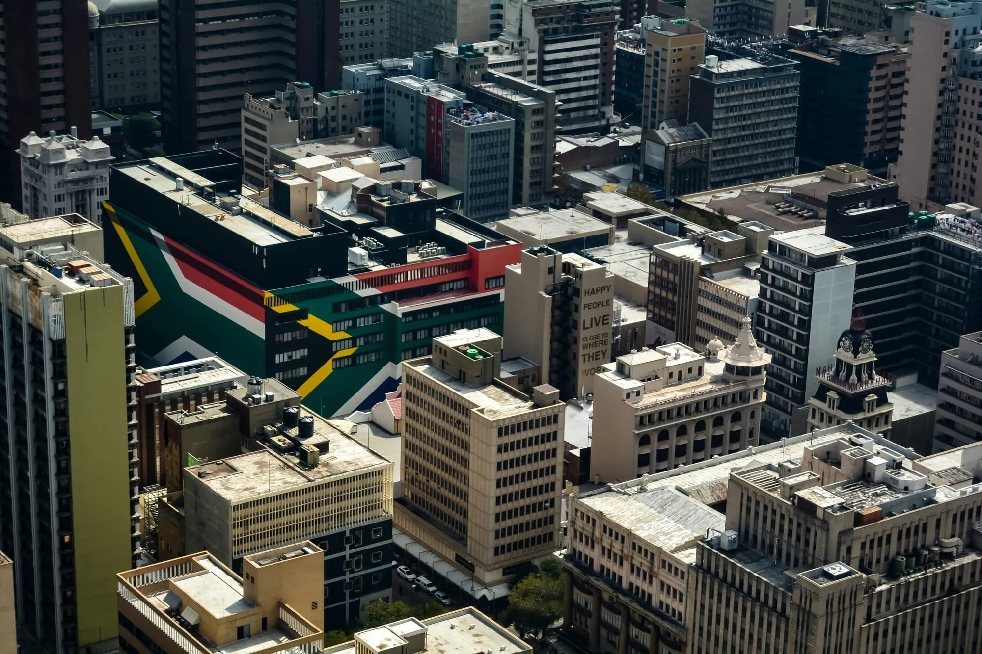 Johannesburgo desde el aire